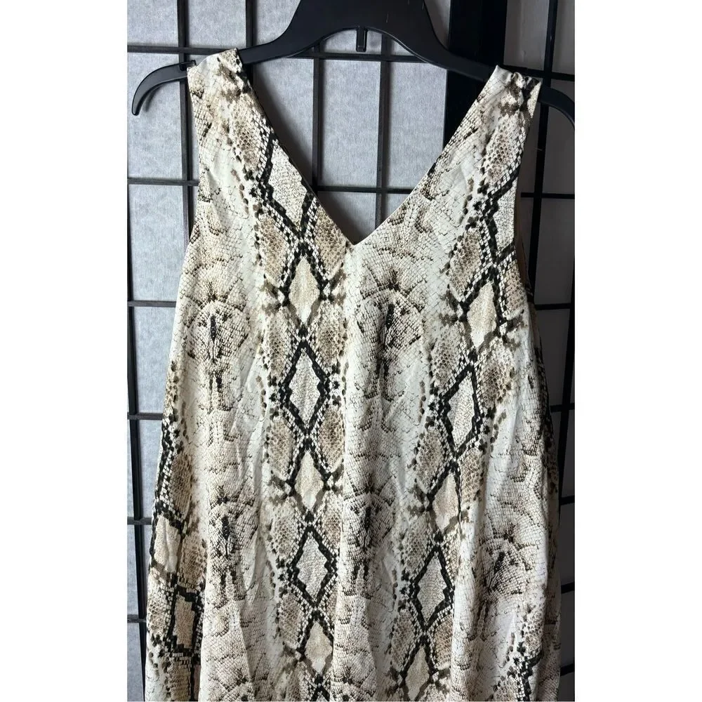 She +Sky Sleeveless Snakeskin Print Dress - Picture 3 of 7